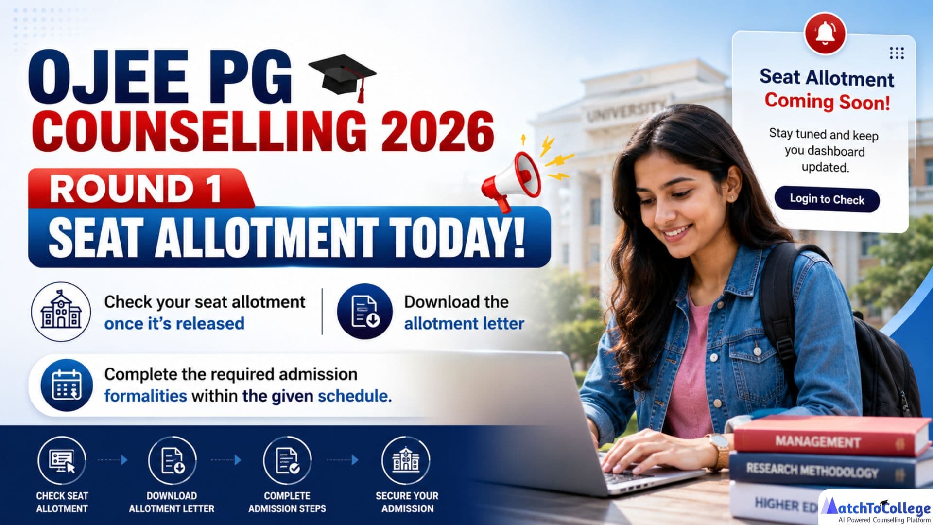 OJEE PG Counselling 2026: Round 1 Seat Allotment LIVE!