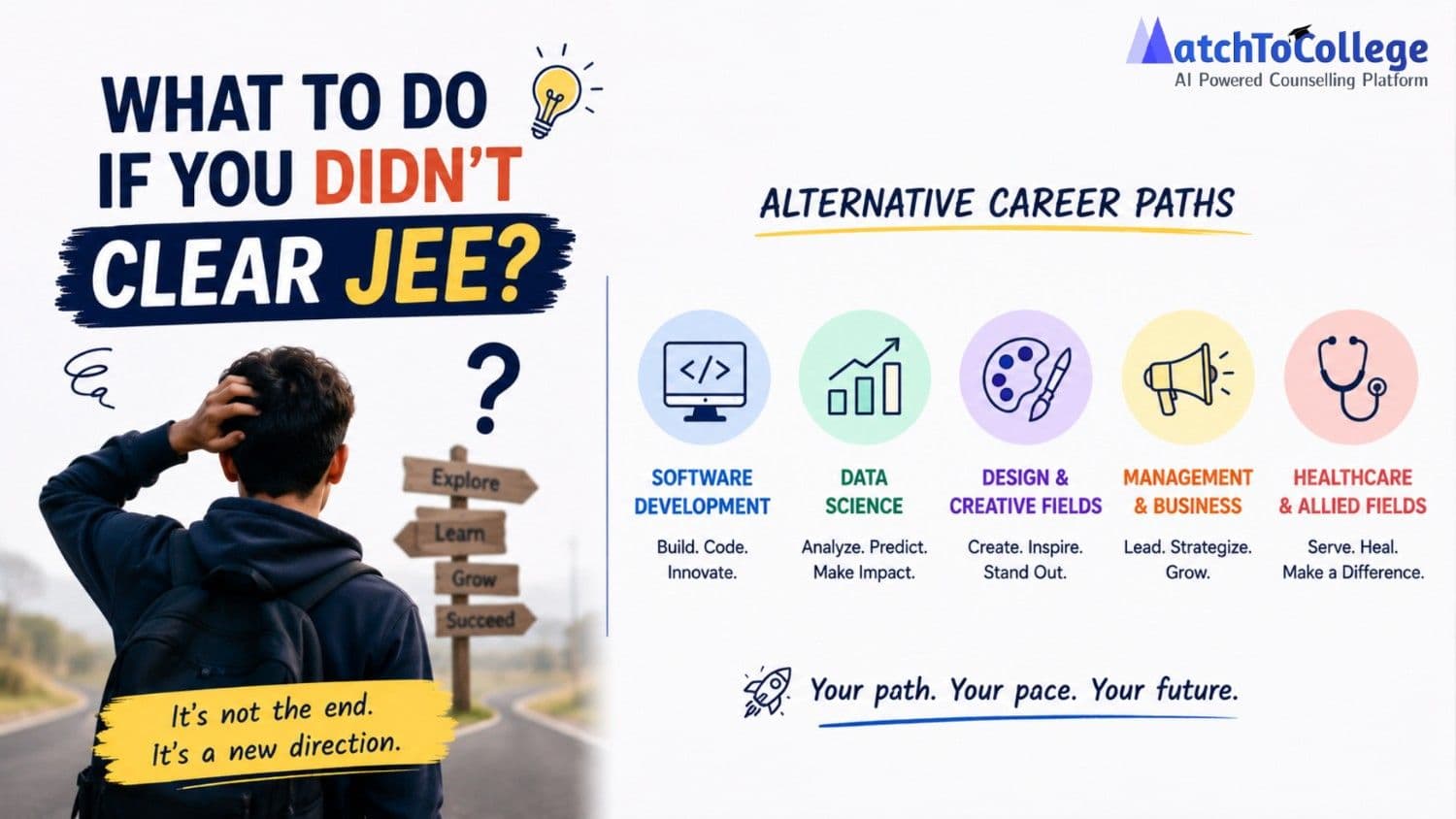 What to do if you didn't clear JEE? (Alternative career paths).